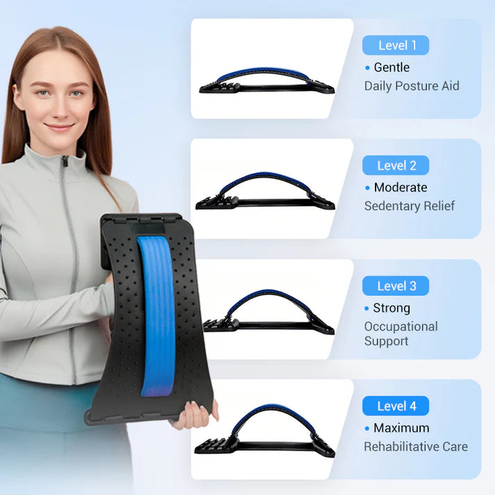 Magnetic Therapy Acupuncture Massage Lumbar Back Stretcher