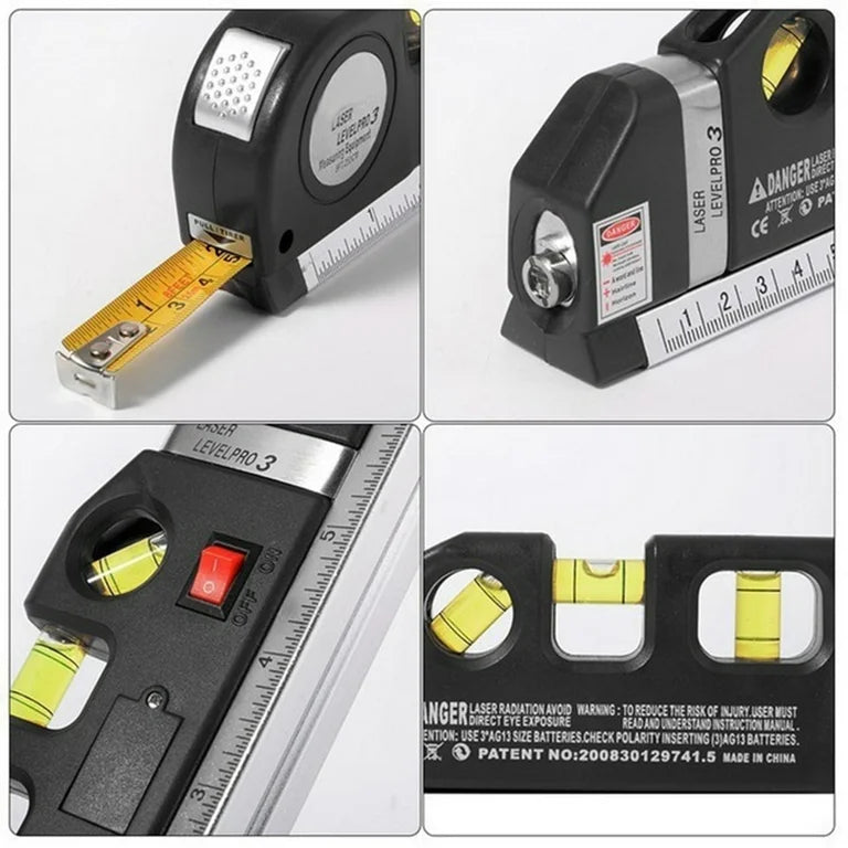 Imported 5 in 1 Multi Purpose Laser Level Pro 3 Laser Leveler Scale Power Tool