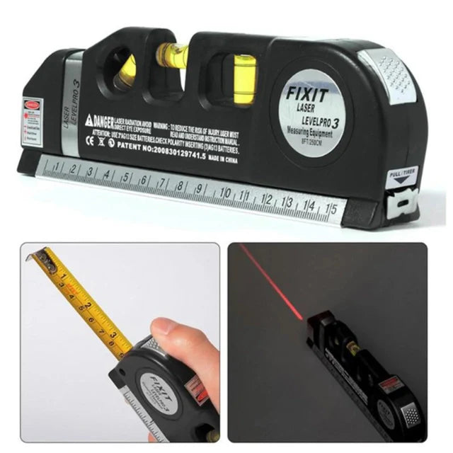 Imported 5 in 1 Multi Purpose Laser Level Pro 3 Laser Leveler Scale Power Tool