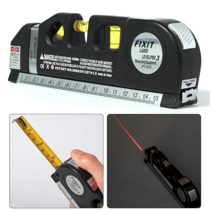 Imported 5 in 1 Multi Purpose Laser Level Pro 3 Laser Leveler Scale Power Tool