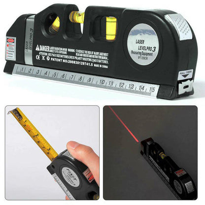 Imported 5 in 1 Multi Purpose Laser Level Pro 3 Laser Leveler Scale Power Tool