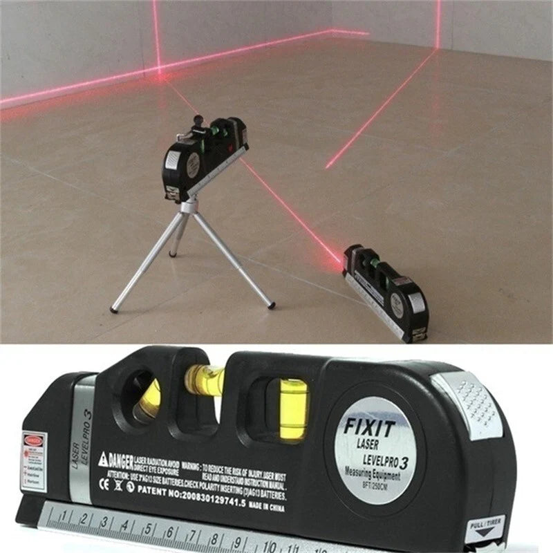 Imported 5 in 1 Multi Purpose Laser Level Pro 3 Laser Leveler Scale Power Tool